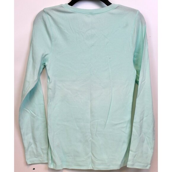 Y2K Limited Too Light Teal T-Shirt sz 18 Jr Pre-Teen Retro Empire Waist Bow NEW - Picture 3 of 5